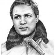 Pencil Portrait of Marlon Brando