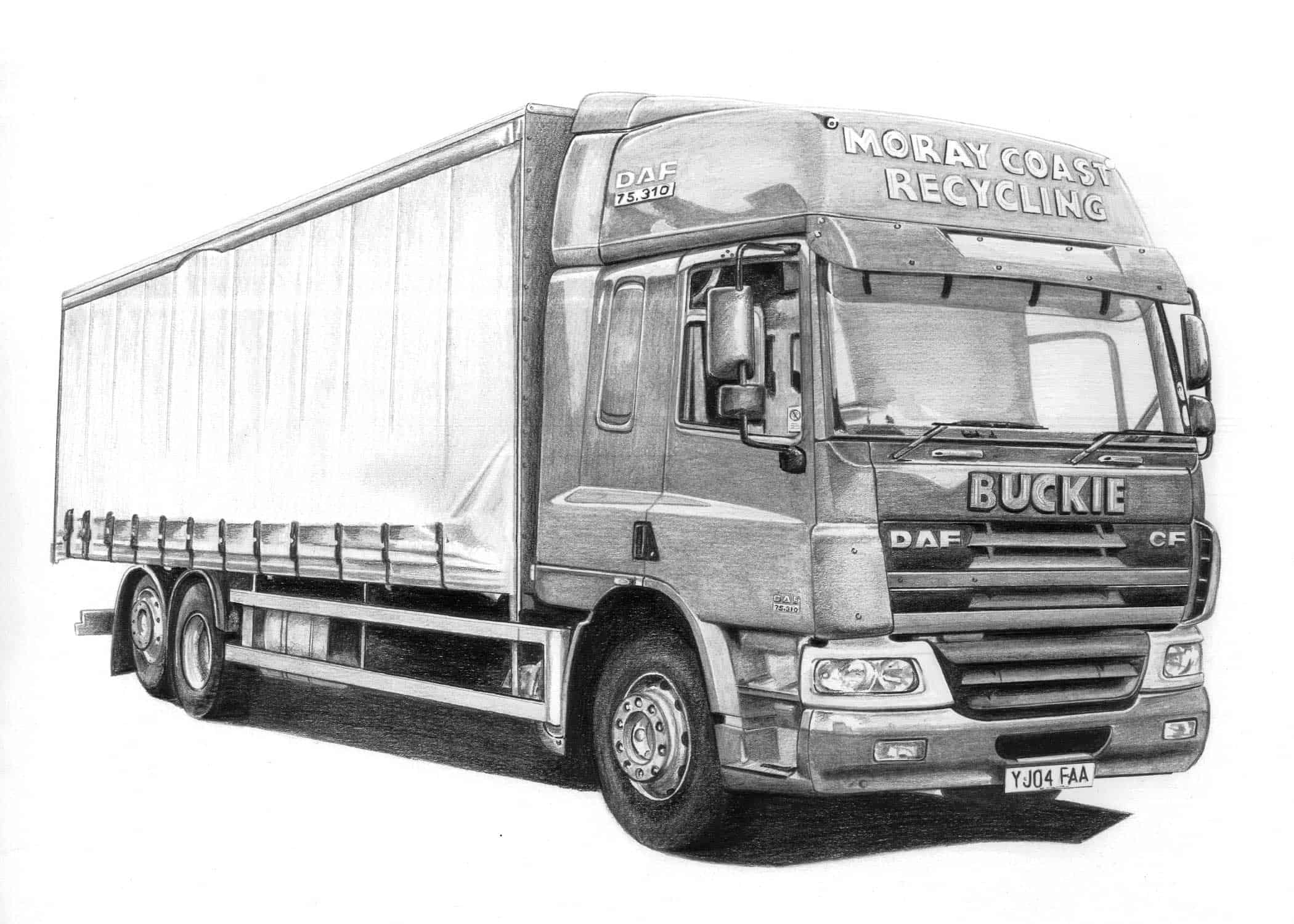 Gallery Of Lorry And Truck Drawings Pencil Sketch Portraits
