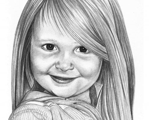 Portrait Drawing of Girl