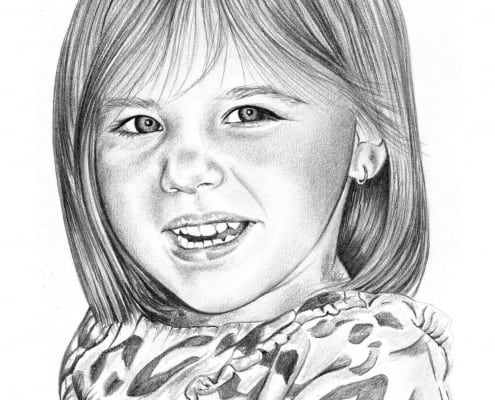 Pencil Portrait of Granddaughter