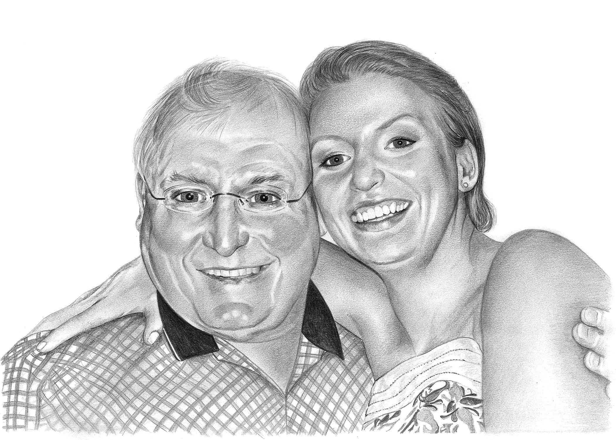 Realistic Pencil Portraits from Photos of People & Animals for Sale UK