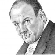 Pencil Portrait of James Gandolfini
