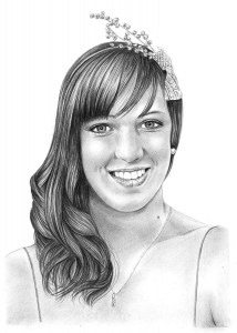 Pencil drawing of Teenage Girl
