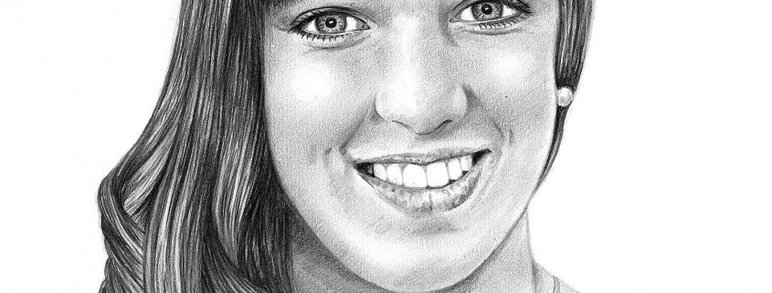 Pencil drawing of Teenage Girl