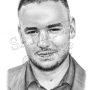 Pencil Portrait of Liam Payne